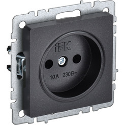 Розетка IEK Brite РС10-1-0-БрЧ