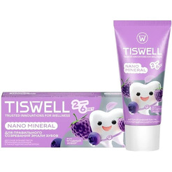 Зубная паста TISWELL Реминерализующая наногидроксиапатит Ягодный зефир от 2-6 лет, 60