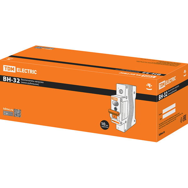 Выключатель нагрузки (мини-рубильник) TDM ВН-32 1Р 40А SQ0211-0005
