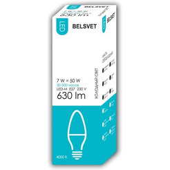 Светодиодная лампа Belsvet LED-M C37 7W 4000 К E27