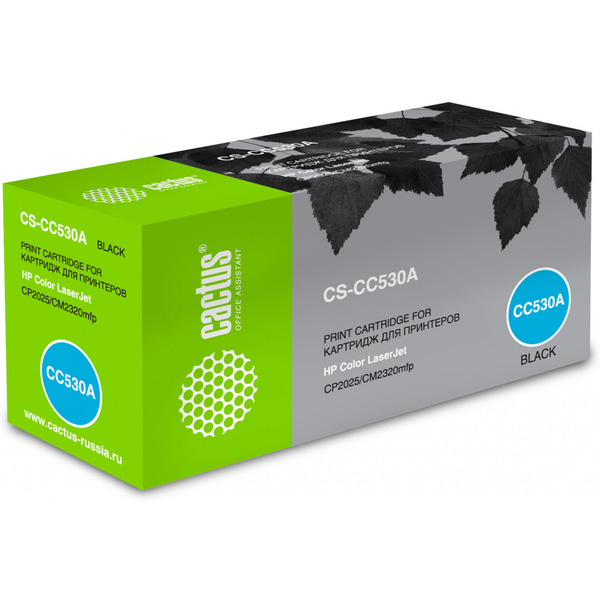 Картридж лазерный Cactus CS-CC530A CC530A черный (3500стр.) для HP Color LaserJet CP2025/CM2320