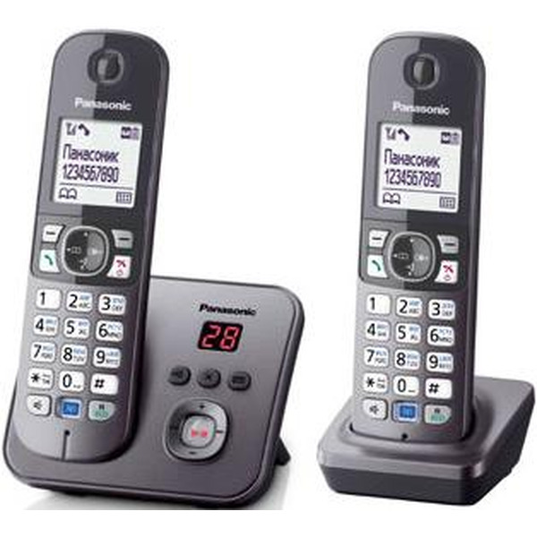Телефон стандарта dect PANASONIC KX-TG6822RUM