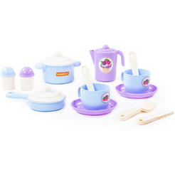 Набор игрушечной посуды Полесье Хозяюшка 80110 (на 2 персоны)