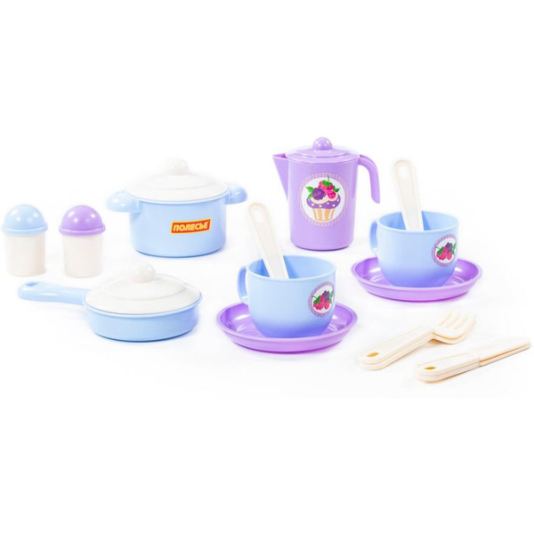 Набор игрушечной посуды Полесье Хозяюшка 80110 (на 2 персоны)