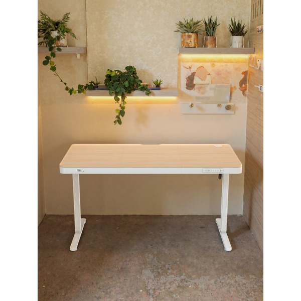 Стол с регулировкой высоты Zone51 e-Nexor 140x75 Light Wood Z51-FLD-NEX-LW4