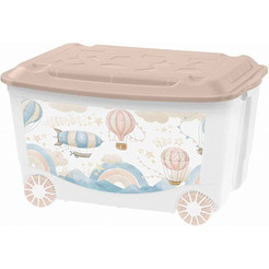 Ящик для игрушек Бытпласт Пластишка Воздушные шары 45 л 43138093252