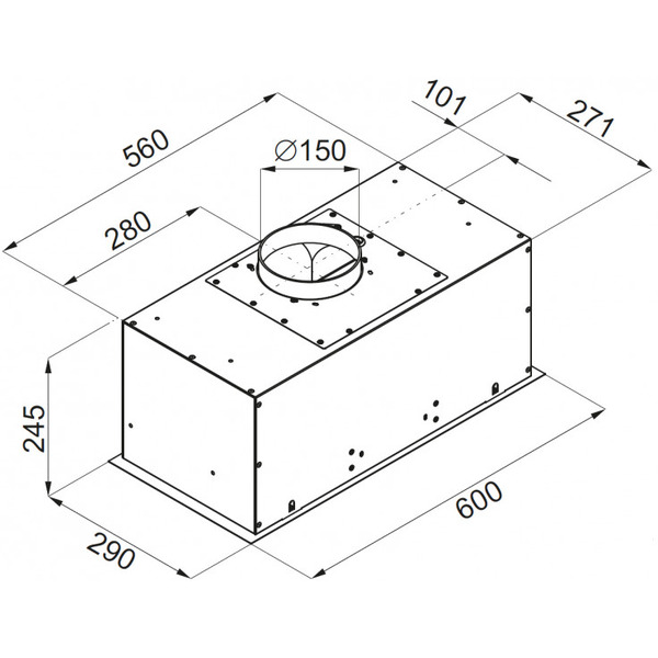 Вытяжка Ciarko Screen 60 White