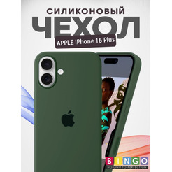 Бампер BINGO Silicone Case для APPLE iPhone 16 Plus темно-зеленый