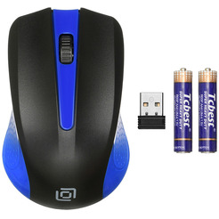 Мышь Oklick 485MW (черный/синий)
