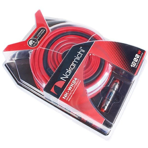 Набор проводов для подключения 4-канального усилителя 4Ga NAKAMICHI NK-WK24