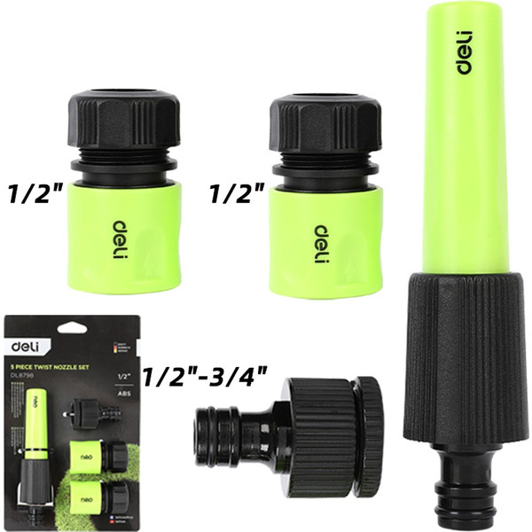 Набор быстрых соединителей для шланга Deli EDL8798