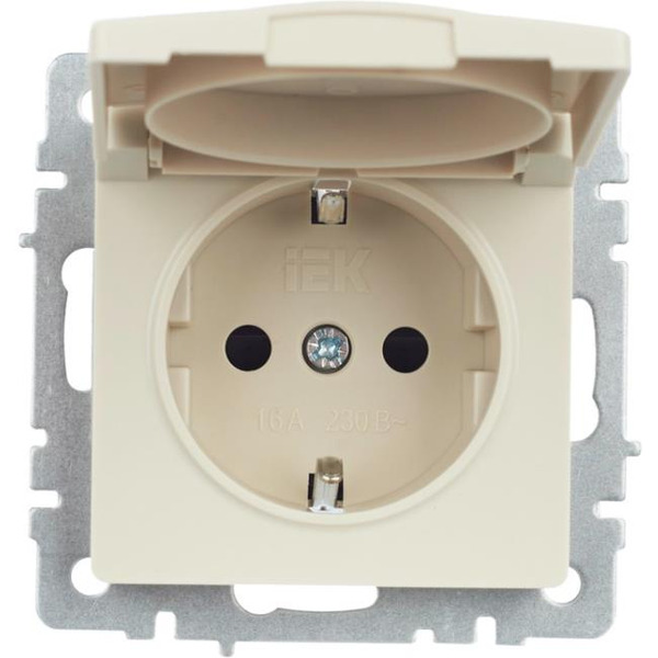 Розетка IEK Brite РСбш10-3-44-БрКр