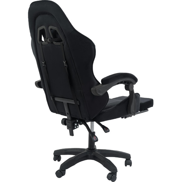 Вибромассажное кресло Calviano 1584 (велюр, черный)