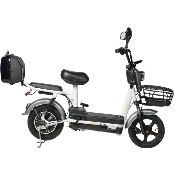 Электровелосипед NOVA EC-02 графит (с задним кофром)