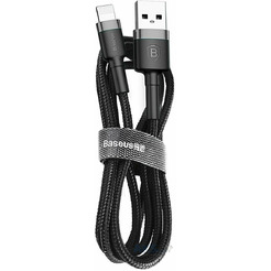 Кабель Baseus CALKLF-RG1 (USB 2.0 Type-A/Lightning, серый/черный, 3м)