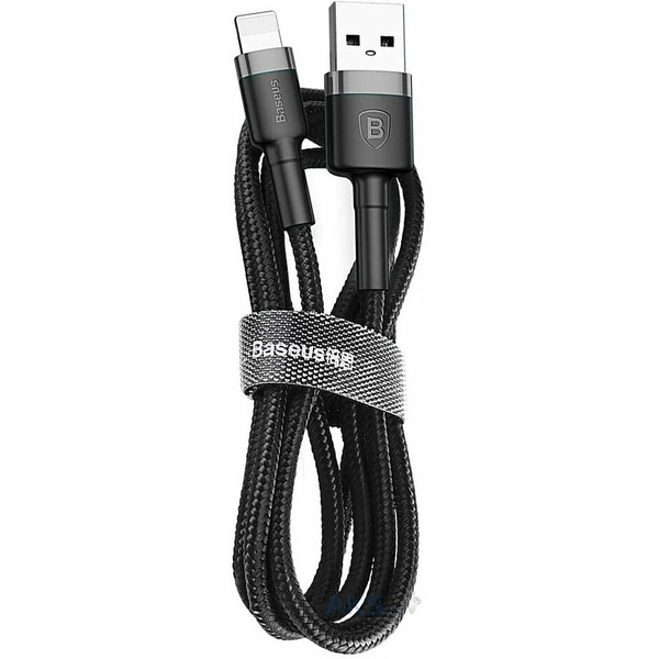Кабель Baseus CALKLF-RG1 (USB 2.0 Type-A/Lightning, серый/черный, 3м)