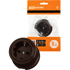 Розетка TDM Electric Виви SQ1820-1417 (коричневый)