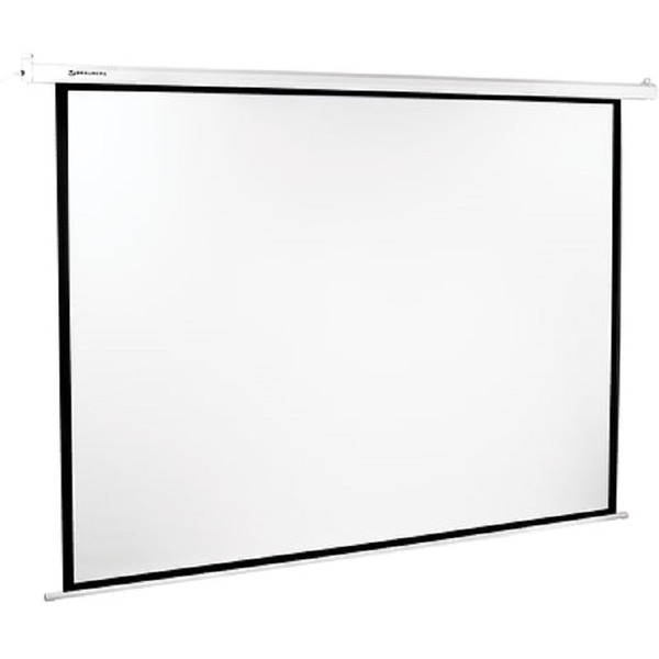 Экран проекционный настенный BRAUBERG MOTO (180x240см), матовый, электропривод, 4:3