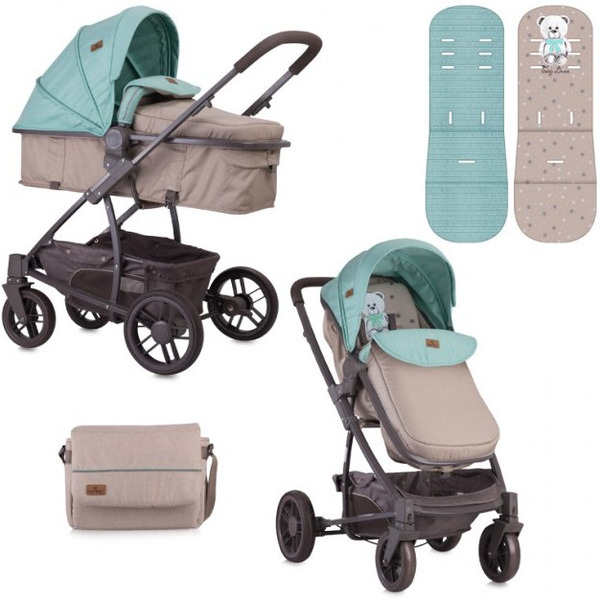 Универсальная коляска Lorelli S-500 Green Beige Teddy Bear (10020931848)