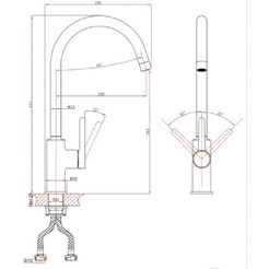 Смеситель для кухни A-Five A5-0924