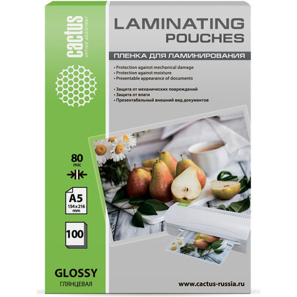 Пленка для ламинирования Cactus CS-LPGA580100