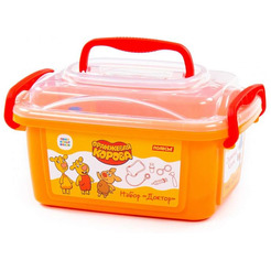 Игровой набор доктора Полесье Оранжевая корова Доктор 83357