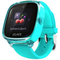 Детские умные часы Elari KidPhone Fresh 4G KP-4G-F-GR (бирюзовый)
