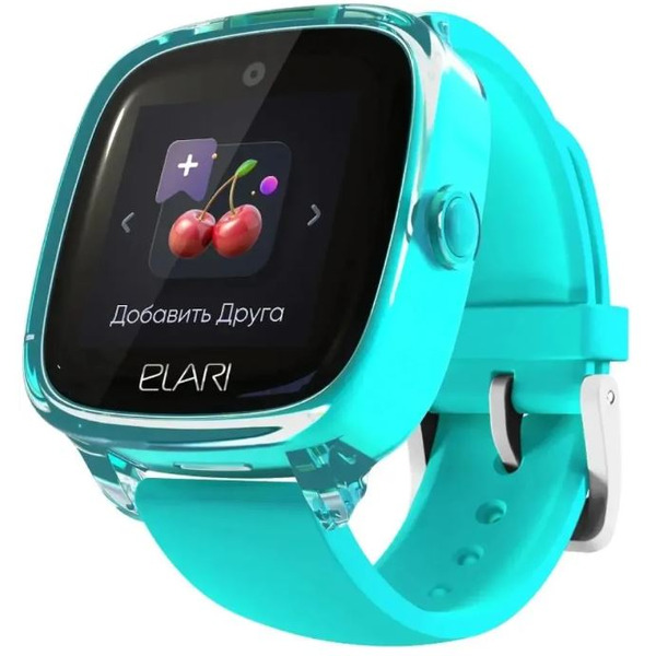 Детские умные часы Elari KidPhone Fresh 4G KP-4G-F-GR (бирюзовый)