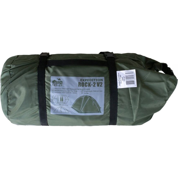 Палатка экспедиционная Tramp Rock 2 Green ( V2 )