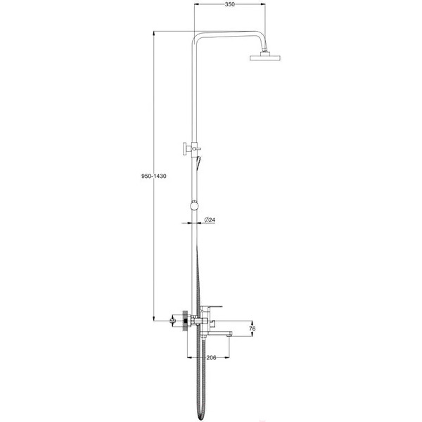Душевая система ECONOCE EC0380