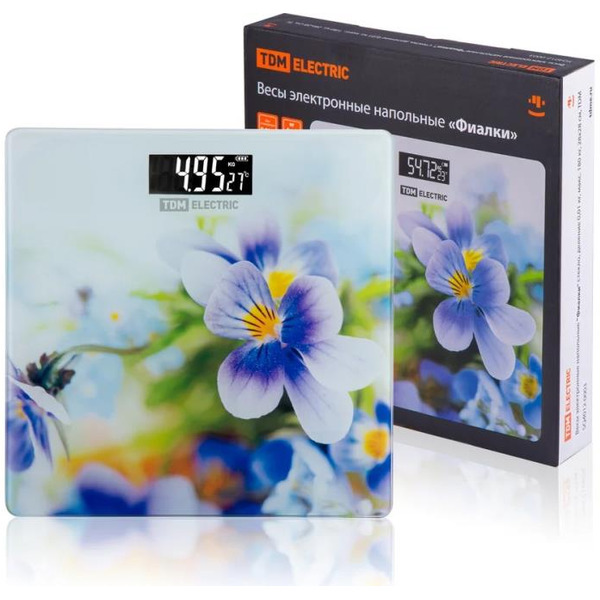 Напольные весы TDM Electric Фиалки SQ4012-0003