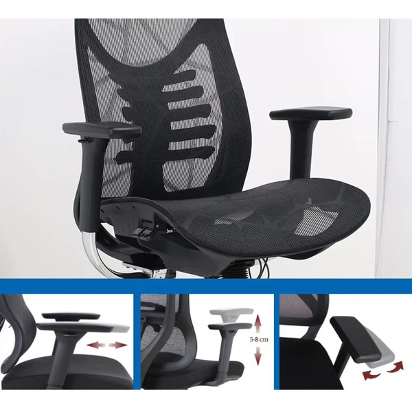 Кресло компьютерное EVOLUTION FISHBONES PRO Black