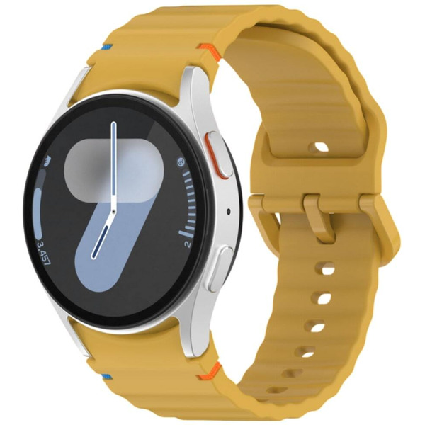 Ремешок Bingo Wave Stitching для SAMSUNG Galaxy Watch 4/5/6/7/FE (желтый)