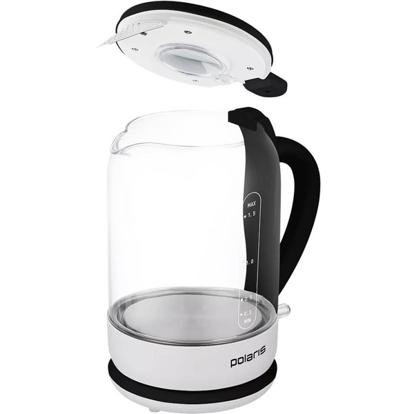 Электрический чайник Polaris PWK 1759CGL (черный/белый)