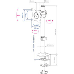 Кронштейн для монитора Arm Media LCD-T41