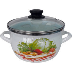 Кастрюля Сантэкс 1-2450112 (овощи, белый)