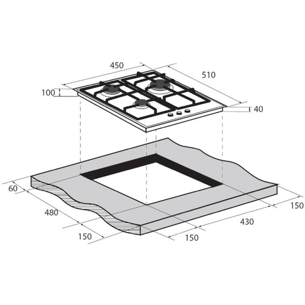 Варочная панель ZUGEL ZGH451X