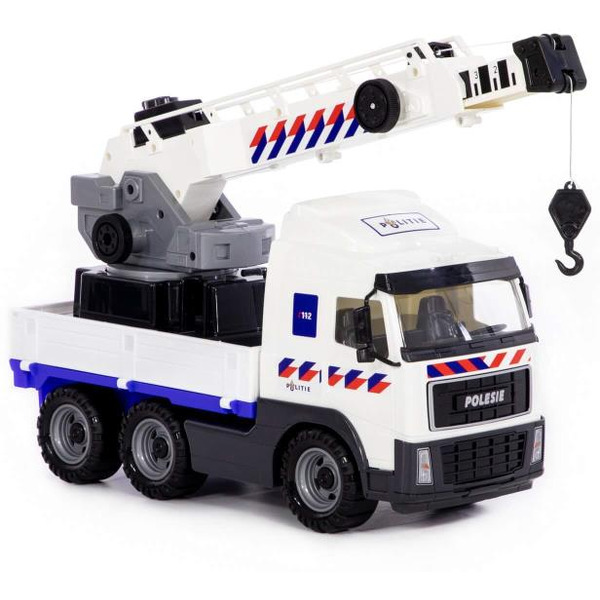 Автомобиль-кран с поворотной платформой полицейский (NL) Полесье 77318