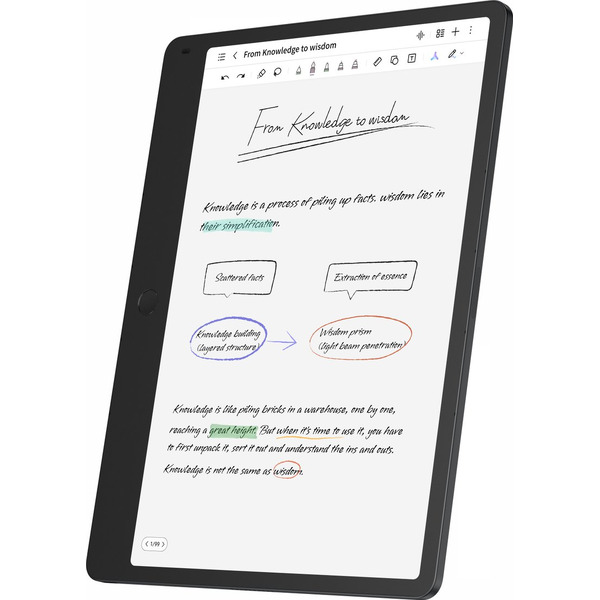 Планшет TCL NXTPAPER Note A1 9566X 8GB/256GB (аэролитовый серый, чехол)