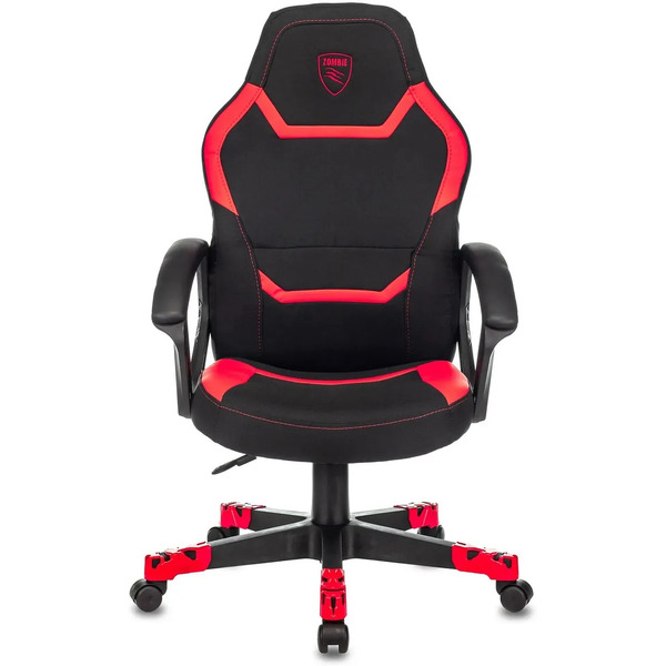 Кресло геймерское Бюрократ Zombie 10 (черный/красный)