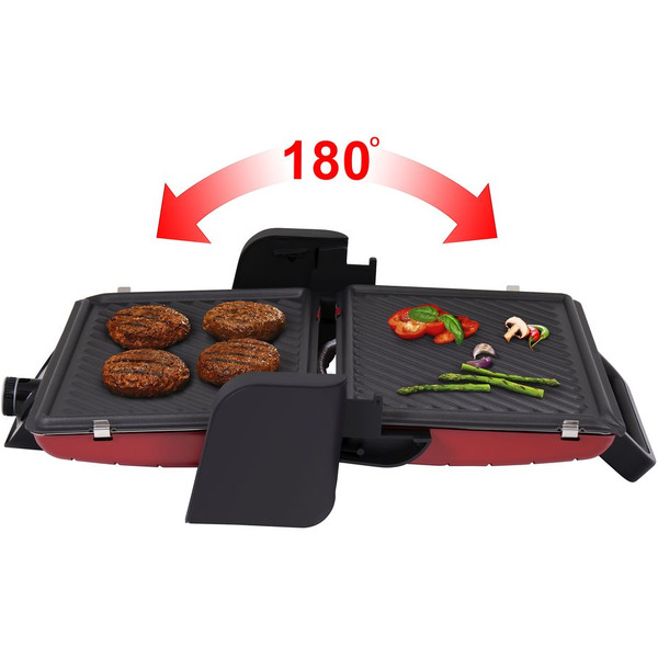 Гриль электрический MAUNFELD MGE2000CH вишневый