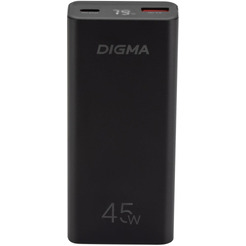 Мобильный аккумулятор Digma DGPF10E 10000mAh (черный)
