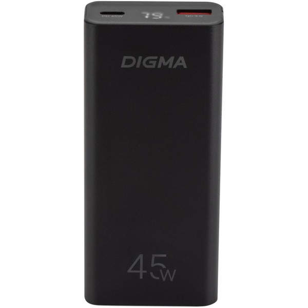 Мобильный аккумулятор Digma DGPF10E 10000mAh (черный)