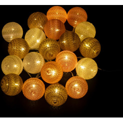 Светодиодная гирлянда ArtStyle Нитяные шарики CL-N224WW