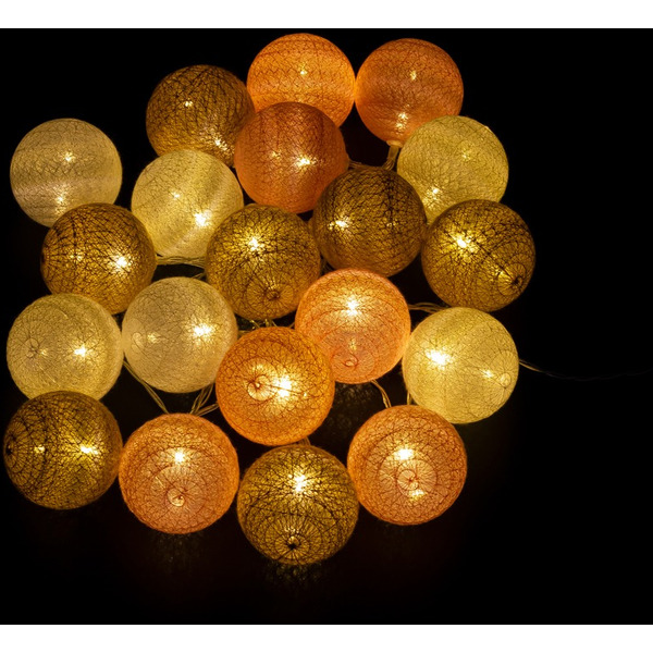 Светодиодная гирлянда ArtStyle Нитяные шарики CL-N224WW