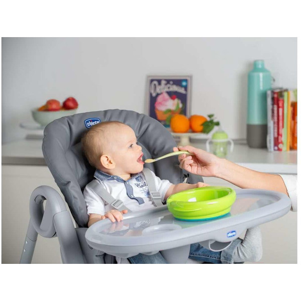 Термотарелка детская CHICCO Stay Warm, 6 мес+ 340624043 (голубой)