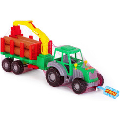 Трактор Полесье Алтай трактор с полуприцепом-лесовозом 35370