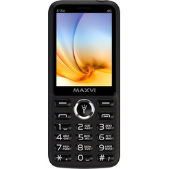 Кнопочный телефон Maxvi K15n 4G (черный)