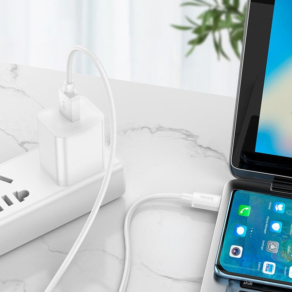 Кабель Hoco X96 100W USB Type-A - USB Type-C (1 м, белый)