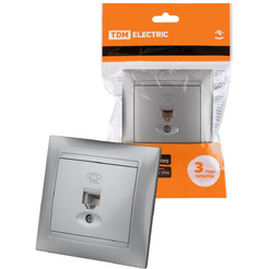 Розетка телефонная TDM Electric Лама SQ1815-0215
